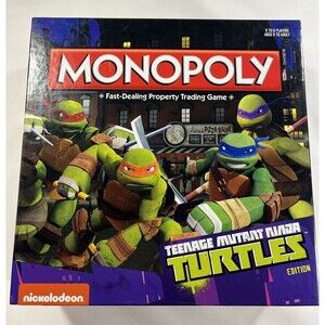 Monopoly TMNT Nickelodeon 2014 Teenage Mutant Ninja Turtles Board Game